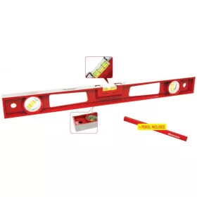   70634 - vízmérték, 3 libella B.T. alumíniumM 40cm piros L53