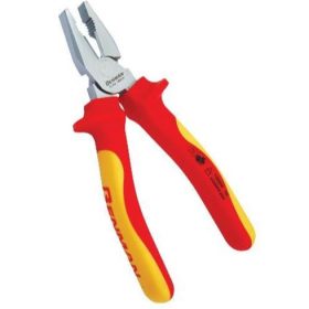   70725 - magas áttételű kobinált fogó, VDE markolat 180mm