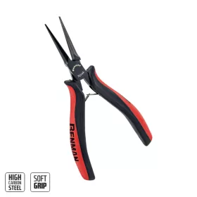   70746 - mini hosszú csőrős fogó, vékony fogak nélkül, 140mm