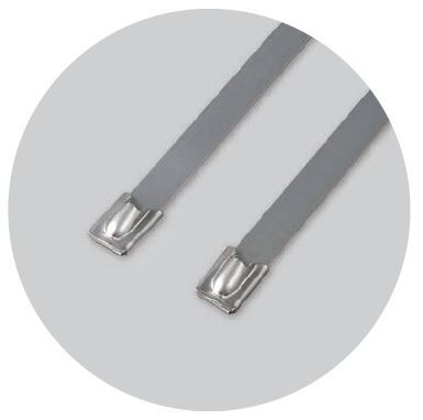 70883 - golyózáras fémszalagos rögzítő (SS316), 300X8mm (100db)