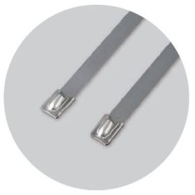   70886 - golyózáras fémszalagos rögzítő (SS316), 680X8mm (100db)