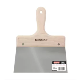 70905 - nemesacél spatula, fa markolat, 100mm