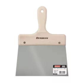   70913 - nemesacél spatula, fa markolat, hosszú penge, 180mm