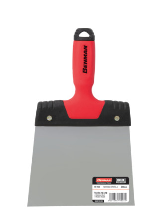 70918 - nemesacél spatula, műanyag markolat, hosszú penge, 140mm