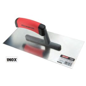 70987 - 120X280 nemesacél simító, vakolókanál, műanyag markolat   70987 - 120X280 nemesacél simító, vakolókanál, műanyag markolat
