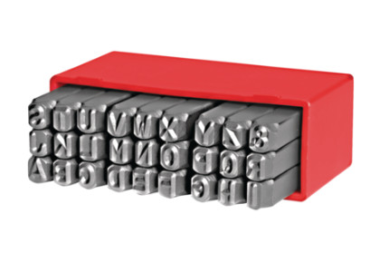 71008 - betűbeütő, 6.00mm(1/4''), (27db)