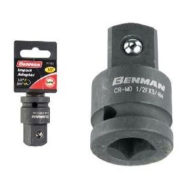   71582 - IMPACT adapter fekete 1/2'' (F) X 3/4" (M) 