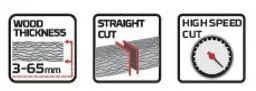 71857 - CLEAN CUT fűrészlap furnérhoz 115mm / 10mm/ 1,5mm, T-befogás, (5db/csomag)