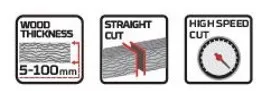 71862- FAST CUT fűrészlap puha fához 132mm / 7,8mm/ 1,3mm, T-befogás, (5db/csomag)