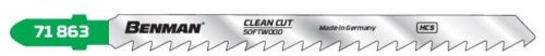 71863 - CLEAN CUT fűrészlap puha fához  132mm / 7,8mm/ 1,5mm, T-befogás, (5db/csomag)