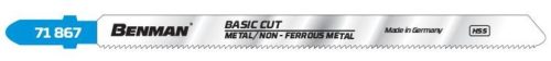 71867 - Basic Cut fűrészlap fémre és színesfémre 132mm / 9,8mm / 1mm/  (5db/csomag)