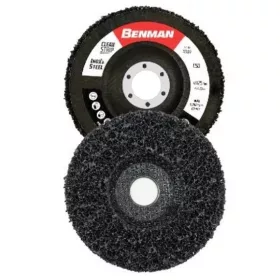   72101 - tisztító fém csiszolókorong 115×22,23 mm, fekete, BENMAN