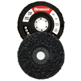   72102 - tisztító fém csiszolókorong 125×22,23 mm, fekete, BENMAN
