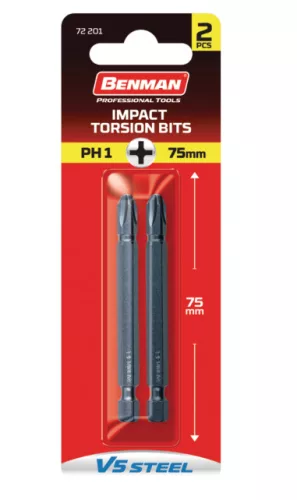 72203 - csavar bit PH 3 x 75mm (2db)