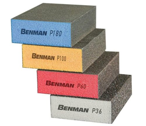 72221- csiszolótömb, 4 oldalas, P36, 100x68x25, BENMAN