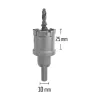 72389 - körkivágó koronafúró (magfúró) hosszú típus, inoxhoz és fémhez, karbid, 50x25mm