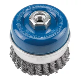72408 - csavart drótos kúpos kefekorong, M14, 80mm, INOX