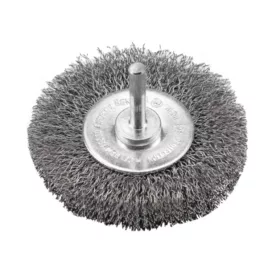   72433 - drótkefés csiszolókerék szárral 6mm, 50x15mm, INOX