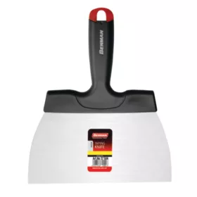 72505 - nemesacél spatula, rövid, széles pengével, 220mm