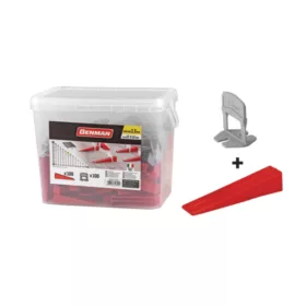   72629 - burkolólap szintező KIT 100 távtartóval + 100 ékkel