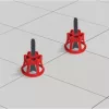 72652 - csempe / burkolólap szintező csavar 2mm (fekete), 100db