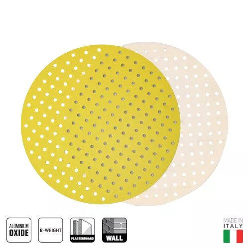 72883 - csiszolótárcsa WALLPRO ALUMINIUM OXID, tépőzáras, lyukacsos 225 - P150