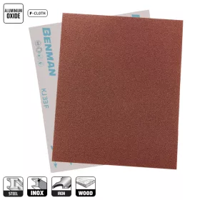   73309 - csiszolóvászon ALUMINIUM OXID F-CLOTH, 23X28cm P080