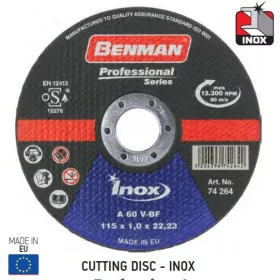   74265 - vágókorong 125x1.0mm, inox-hoz (rozsdamentes acél), professzionális