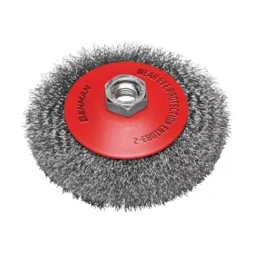   74312 - sárgaréz drótkefe tárcsa, 03mm drót, menet M14*2, 100MM