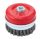74321 - csavart drótos drótkefe tárcsa, 05mm drót, erősített, menet M14*2.82, O 125mm