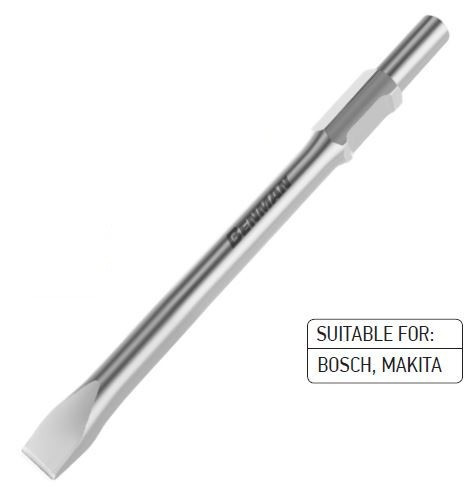 74477 - lapos véső HEX 30mm, BOSCH/MAKITA, 400X32mm, 