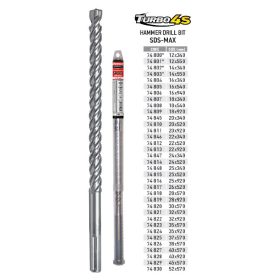 74826 -38X570 ütvefúró szár bit SDS-MAX,4-es korona