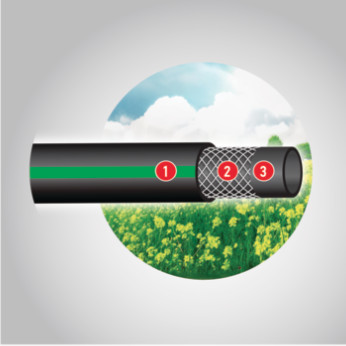 74992 - kerti tömlő HOBBY LINE 5/8"X 25 m (zöld szalagS),