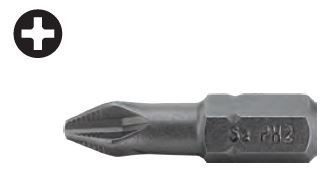 74996 - csavar bit, S2 TORSION, PH1 (20db)