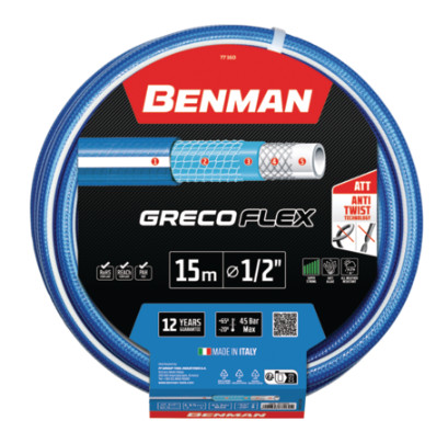 77166 - kerti tömlő GRECOFLEX 3/4"X 25 m (kék),