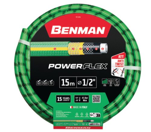 77172 - kerti tömlő POWERFLEX 1/2"X 50 m (zöld),
