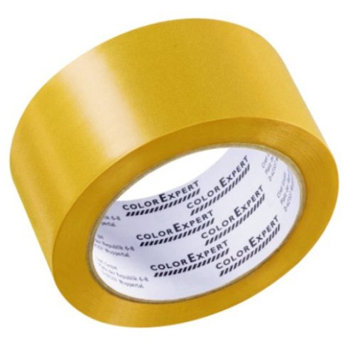 96105099 - UV álló bordázott PVC ragasztószalag, kültéri, sárga, 50mmx33m