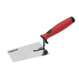 AMI-31232 - Kőműveskanál, vakolókanál, 120mm, inox, gumi markolat   AMI-31232 - Kőműveskanál, vakolókanál, 120mm, inox, gumi markolat