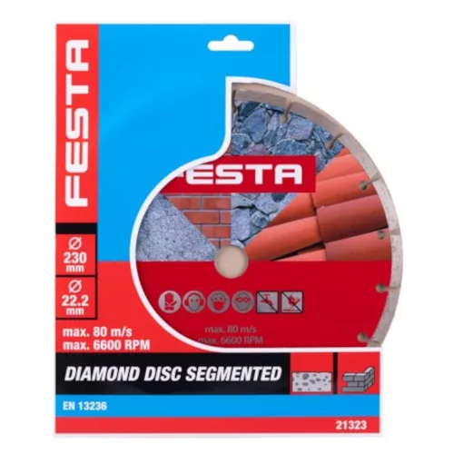 E-21323 - gyémánt vágókorong, SEGMENT 230x2.6x22.2mm